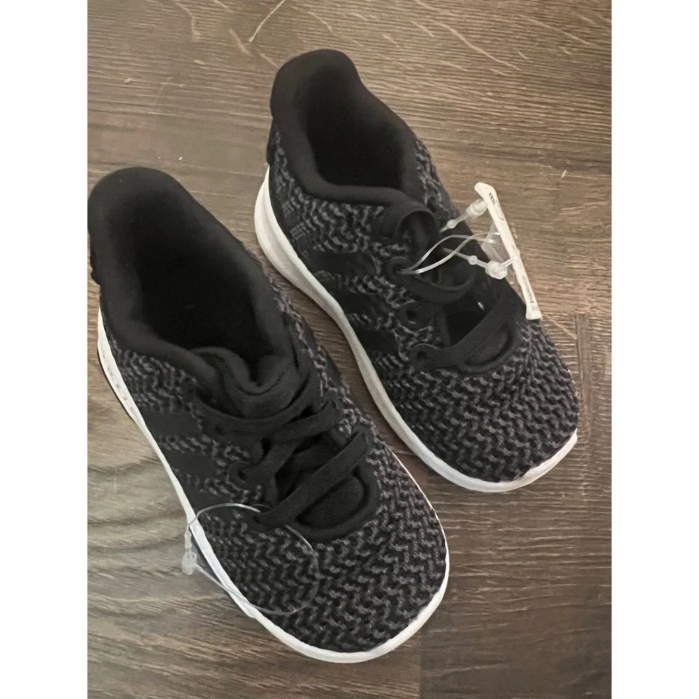 Adidas Racer TR INF Toddler Running Shoes DB1870 Black White Size 5K